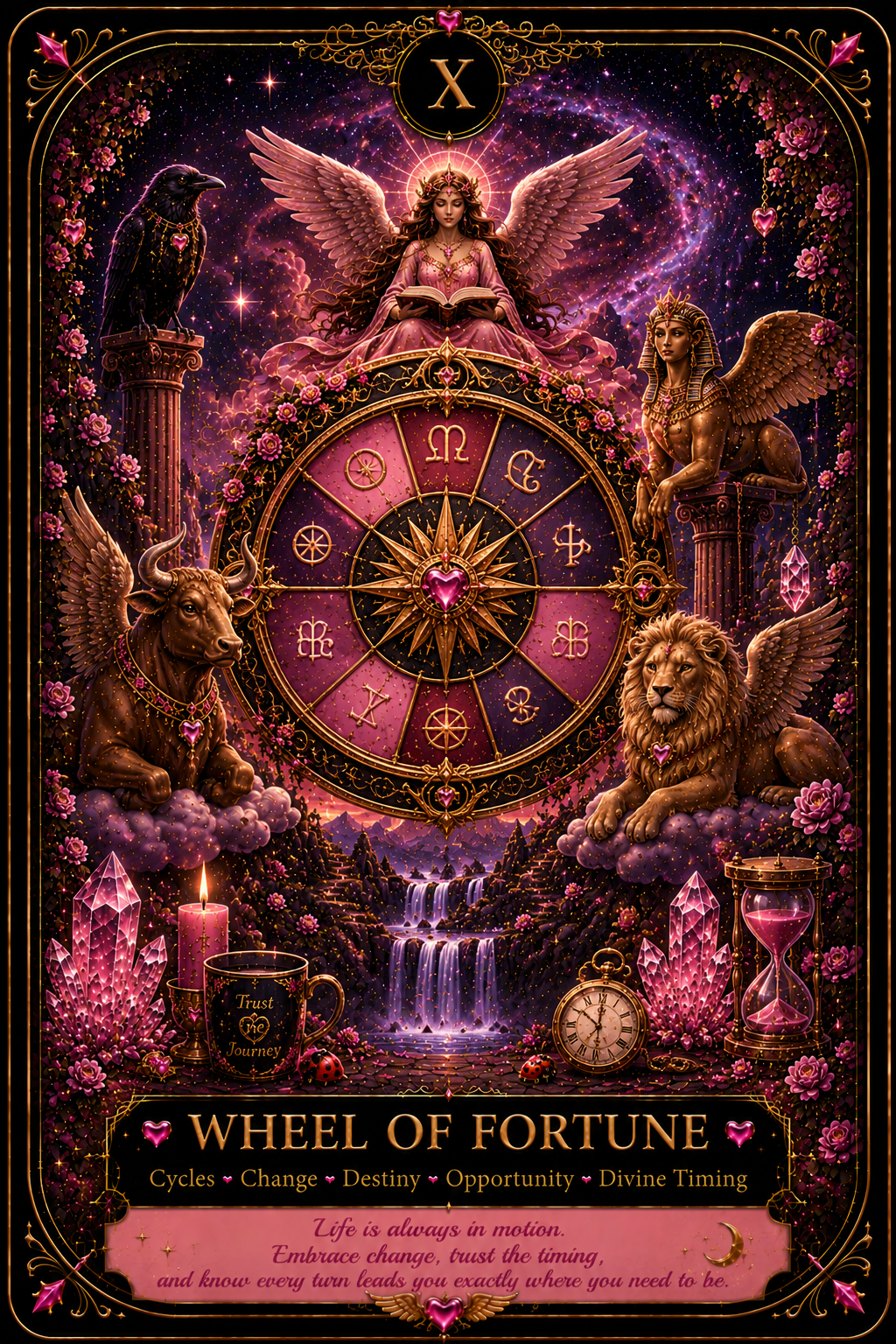 The Wheel of Fortune Tarot Card-8